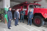 Исполняющий обязанности главы администрации Городищенского района Александр Водопьянов посетил 18 пожарную часть р.п.Чаадаевка
