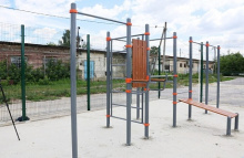 В Малосердобинском районе завершается создание спортивной площадки