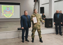 Председатель Ассоциации отметил благодарностями участников учебно-тренировочных сборов ОСП «Тигр»